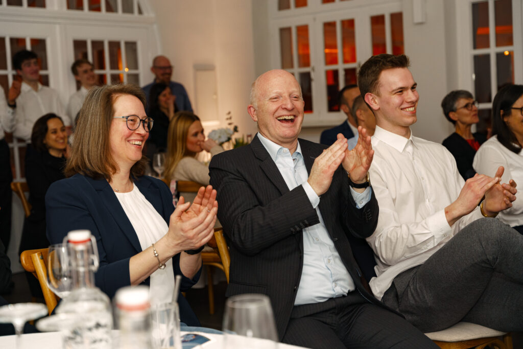 Participants laughing