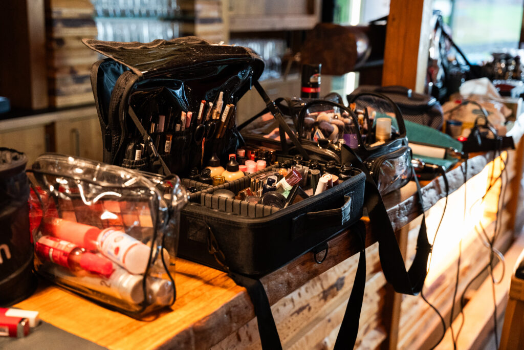 Profesisonal Make Up kit displayed